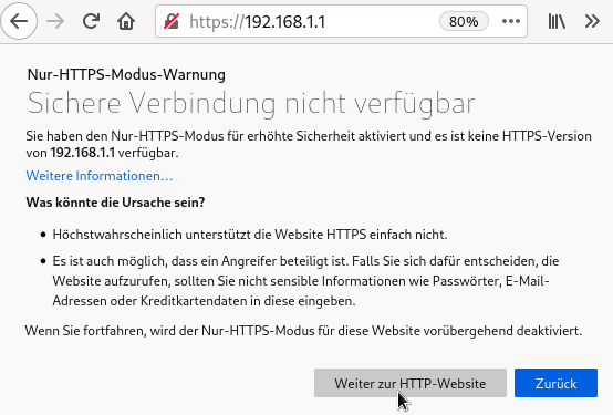 HTTP Warnung im https-only-mode