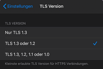 TLS 1.0 und TLS 1.1 deaktivieren