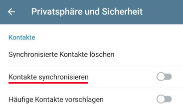 Kontakte nicht sichtbar telegram Telegram: Nummer